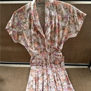Depeche Mode vintage floral dress with pockets size 6